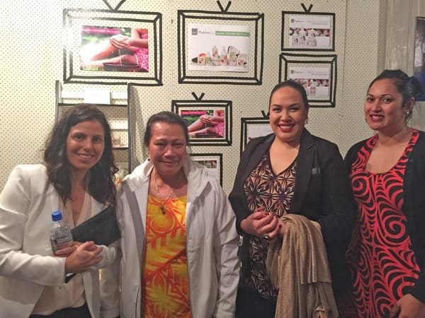 BUSINESS Kathy Johnston (Far Left) of Mailelani Samoa Organic Coconut Oil Skincare 